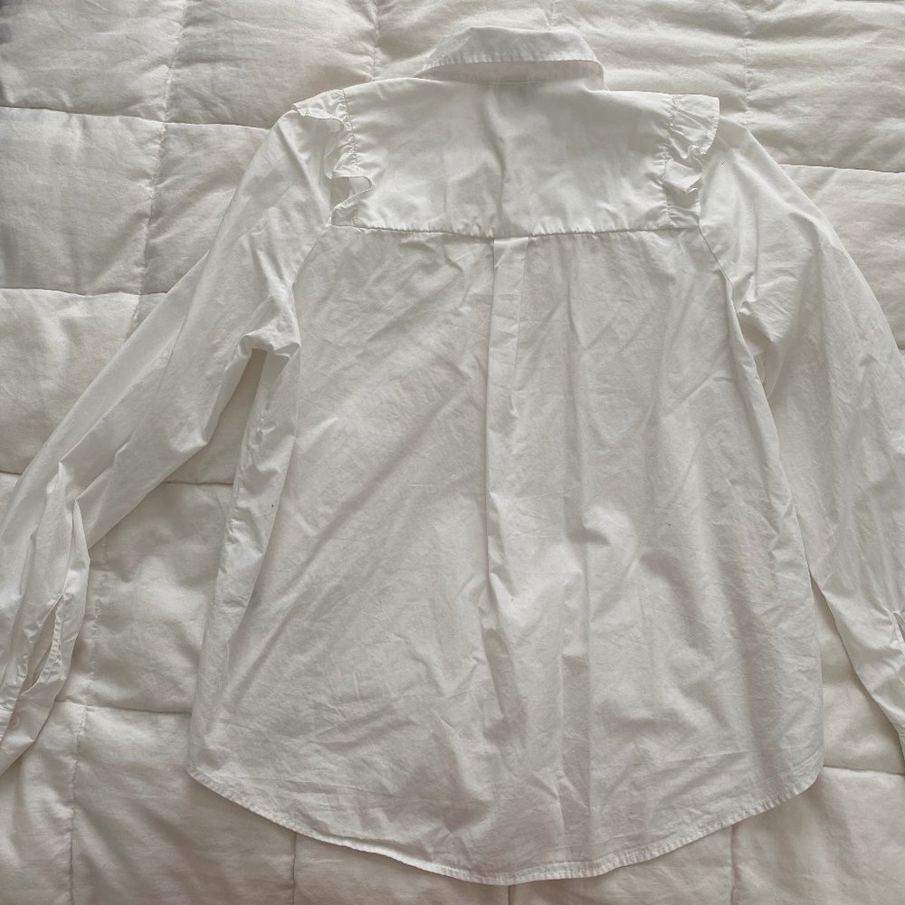 White Ruffle blouse - Picture 4 of 4